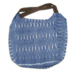 【2色から選べます！】DEEP BLUE（ディープブルー）手織り生地バッグ[43823]