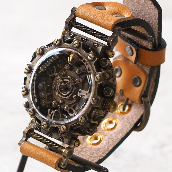 KS（ケーエス） JHA・日本手作り腕時計協会代表 篠原康治 手作り腕時計 スチームパンク “DOGUMA -ドグマ-” [KS-SP-DO]