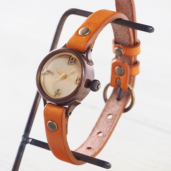 vie（ヴィー） 手作り腕時計 “simple wood -シンプルウッド-” Sサイズ [WB-045S]